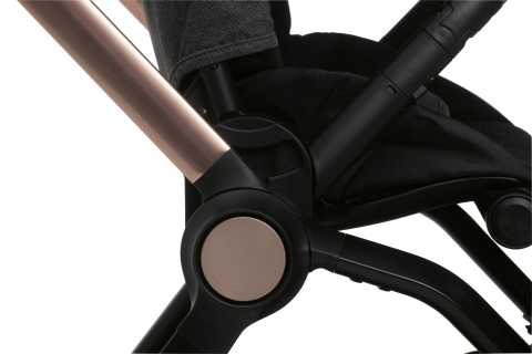 MYSA Chicco wózek spacerowy od 0 do 22kg składany jedną ręką 9kg - BLACK SATIN