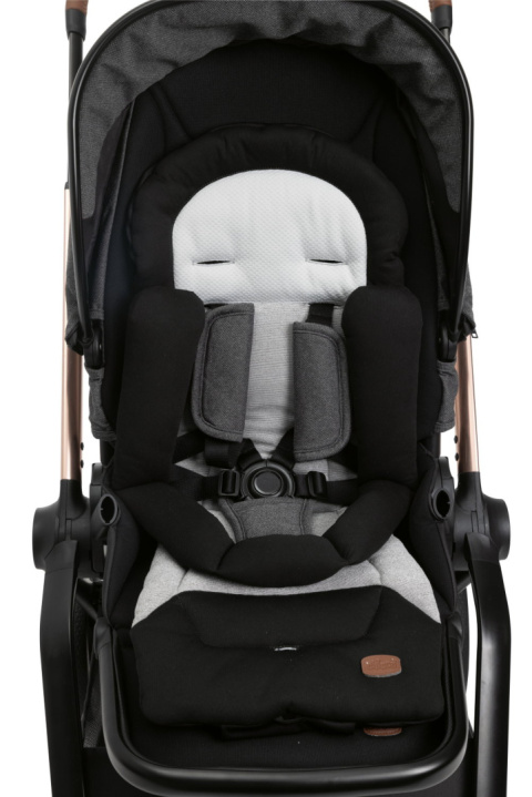 MYSA Chicco wózek spacerowy od 0 do 22kg składany jedną ręką 9kg - BLACK SATIN