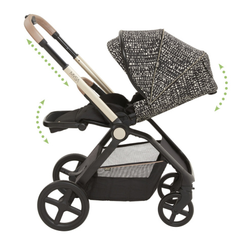 MYSA Chicco wózek spacerowy od 0 do 22kg składany jedną ręką 9kg - GLAM DEW RE_LUX