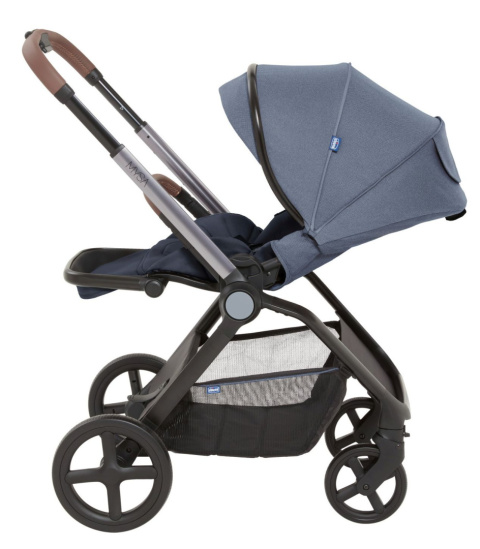 MYSA Chicco wózek spacerowy od 0 do 22kg składany jedną ręką 9kg - ROYAL BLUE