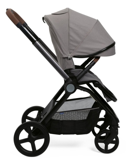 MYSA Chicco wózek spacerowy od 0 do 22kg składany jedną ręką 9kg - SILVER GREY