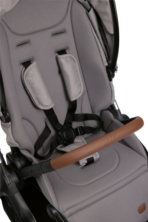 MYSA Chicco wózek spacerowy od 0 do 22kg składany jedną ręką 9kg - SILVER GREY