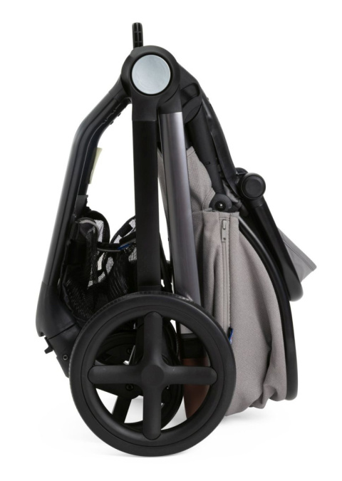 MYSA Chicco wózek spacerowy od 0 do 22kg składany jedną ręką 9kg - SILVER GREY