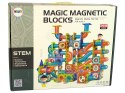 Magiczne Klocki Magnetyczne Zjeżdżalnia Dla Kulek Budowle 3D 268 Elementów