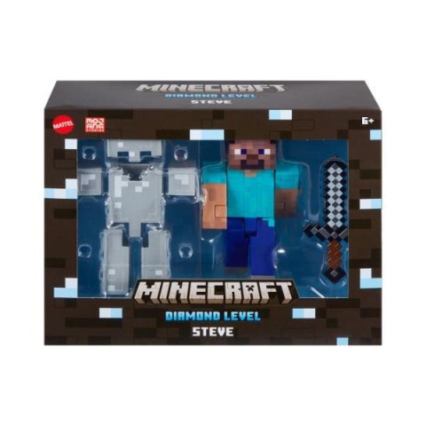 Minecraft Figurka Steve Diamentowy poziom zestaw HLL30 MATTEL