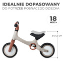 TOVE Kinderkraft rowerek biegowy do 25 kg - Dessert Beige