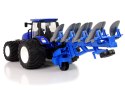 Traktor Zdalnie Sterowany 1:24 Niebieski Pług Metal