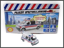 Auto Karetka pogotowia ambulans Van z głosem 14cm p12 HIPO, cena za 1szt.