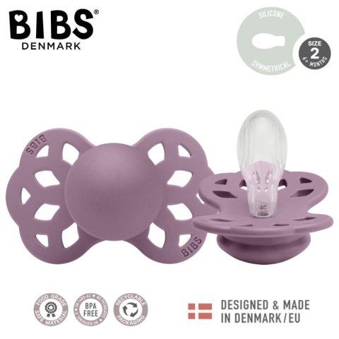 BIBS 442300 Smoczek uspokajający INFINITY SYMETRICAL MAUVE M