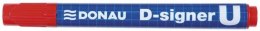 Marker permanentny DONAU D-Signer U, okrągły, 2-4mm (linia), czerwony p10 cena za 1szt