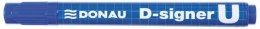 Marker permanentny DONAU D-Signer U, okrągły, 2-4mm (linia), niebieski p10 cena za 1szt