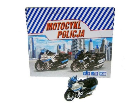 Motocykl Policja 13cm z napędem (światło + dźwięk) p12 cena za 1szt
