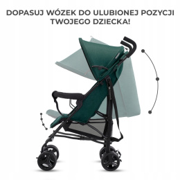 TIK Kinderkraft Lekki wózek spacerowy parasolka 6,5 kg - GREEN FOREST