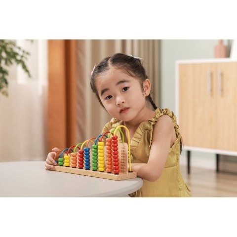 VIGA Drewniane Liczydło Edukacyjne Dwustronne Szkolne Montessori