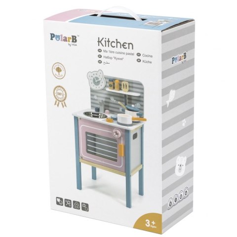 VIGA Kuchnia drewniana dla dzieci z akcesoriami