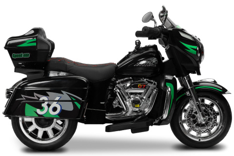 Riot Black trójkołowy motocykl Toyz pojazd na akumulator