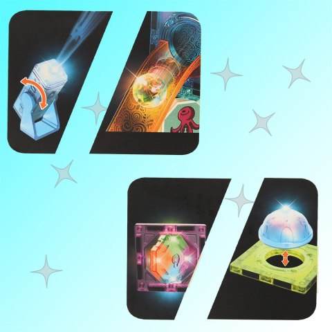 Klocki magnetyczne konstrukcyjne marble tor kulkowy świecący 49 elementów