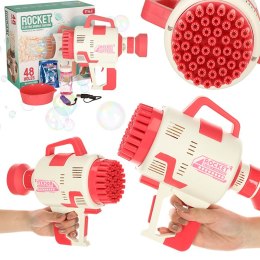 Pistolet maszyna do baniek mydlanych bańki mydlane światła różowy