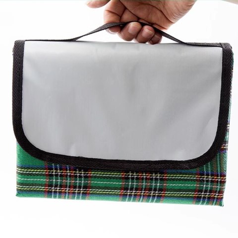 Koc Piknikowy Wodoodporny Mata Plażowa 150x180cm zielony