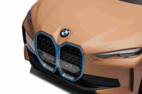 Autko BMW i4 na akumulator dla dzieci Złoty