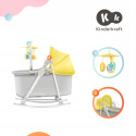 UNIMO UP KinderKraft leżaczek 5w1 0-18kg kołyska, bujaczek, krzesełko, łóżeczko - Yellow