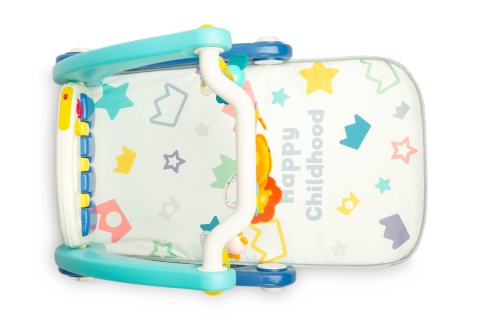 Chodzik z matą muzyczną 2w1 BLUE to kolorowa zabawka Toyz