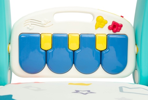 Chodzik z matą muzyczną 2w1 BLUE to kolorowa zabawka Toyz