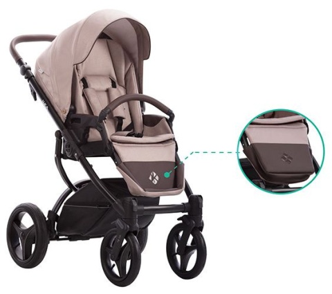 LUCA Bebetto 2w1 do 22kg wózek wielofunkcyjny głęboko-spacerowy - kolor 33/CZM/PUMP