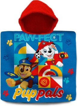 Ręcznik poncho kąpielowe 60x120cm bawełna PAW PATROL Psi Patrol PW19924 Kids Euroswan