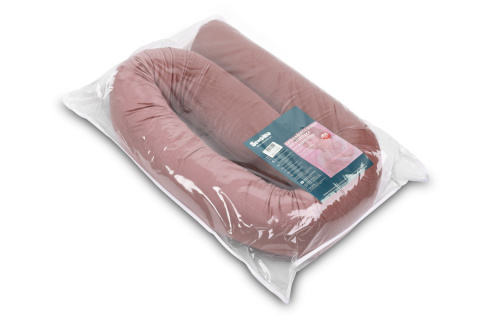 Wałek velvet ochraniacz do łóżeczka wąż Sensillo BRUDNY RÓŻ