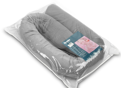 Wałek velvet ochraniacz do łóżeczka wąż Sensillo SZARY