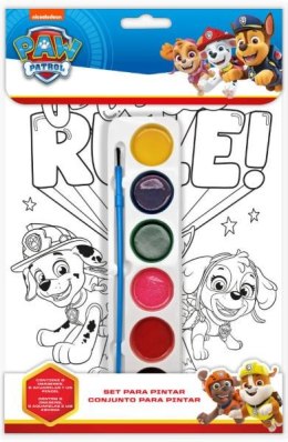 Zestaw kreatywny do kolorowania z farbami PAW PATROL Psi Patrol PW19755 Kids Euroswan