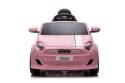 Auto na akumulator Jeździk FIAT 500 Elektro - jasny róż
