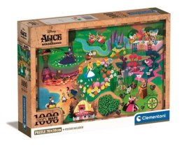 Clementoni Puzzle 1000el Compact Disney Maps Alicja w Krainie Czarów 39785 p6