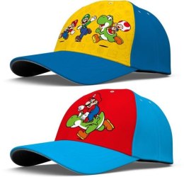 Czapka z daszkiem Super Mario 2 wzory poliester BAM-SMAR-017-011 Kids Euroswan mix cena za 1 szt