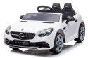 Jeździk na akumulator Mercedes BENZ SLC300 Cabrio dźwięki, światła, pilot - biały