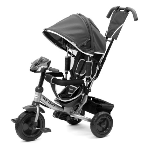 BABY MIX 45767 Rowerek trójkołowy z światłem led Lux Trike ciemno szary