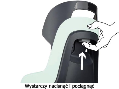 Fotelik row. Bobike GO RS 1P rama Macaron Grey