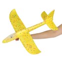 Szybowiec samolot styropianowy 8LED 48cm żółty