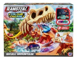 Tor samochodowy Szkielet dinozaura Colour Change Skull Mountain + 2 autka wyścigowe TEAMSTERZ 1417431 p4