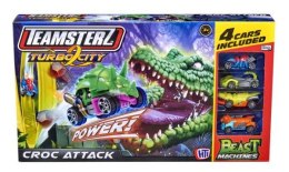 Tor samochodowy Croc Attack Atak Krokodyla + 4 autka wyścigowe Beast Machines TEAMSTERZ 1417333 p6