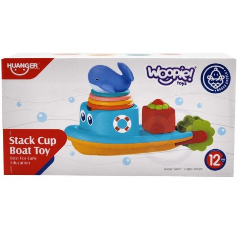 WOOPIE BABY Zabawka Wodna Statek Wieloryb Kubeczki Przelewowe