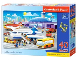 Puzzle układanka 40 elementów Lotnisko 4+ CASTORLAND