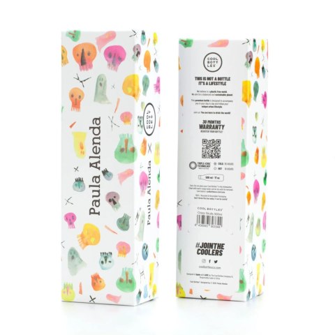 Cool Bottles Butelka termiczna Xclusive! 500 ml Lara Costafreda - Crazy Skulls