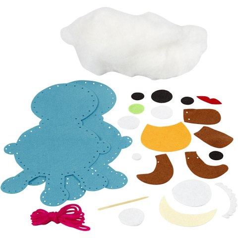 Filcowy Turkusowy Potwór do uszycia