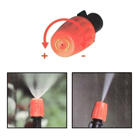 Zraszacz ogrodowy kurtyna wodna mgiełka system nawadniania 20m