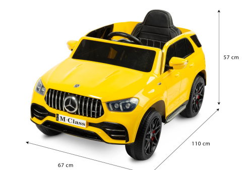 Mercedes W166 Yellow akumulatorowiec Suv pojazd na akumulator TOYZ