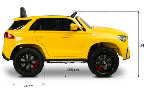 Mercedes W166 Yellow akumulatorowiec Suv pojazd na akumulator TOYZ