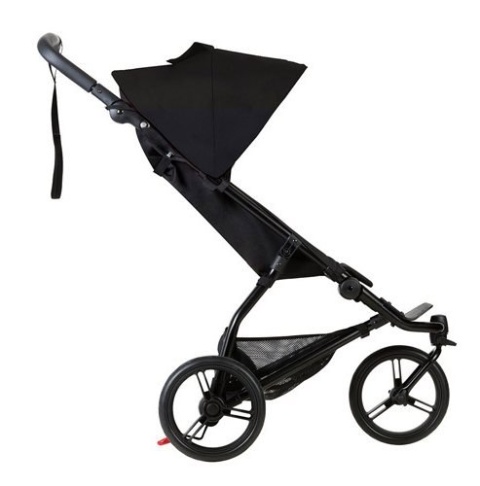 Zestaw Mini Mountain Buggy z fotelikiem Protect 0m+ lekka spacerówka do 20kg - czarny