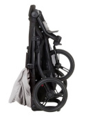 Zestaw Mini Mountain Buggy z fotelikiem Protect 0m+ lekka spacerówka do 20kg - srebrny